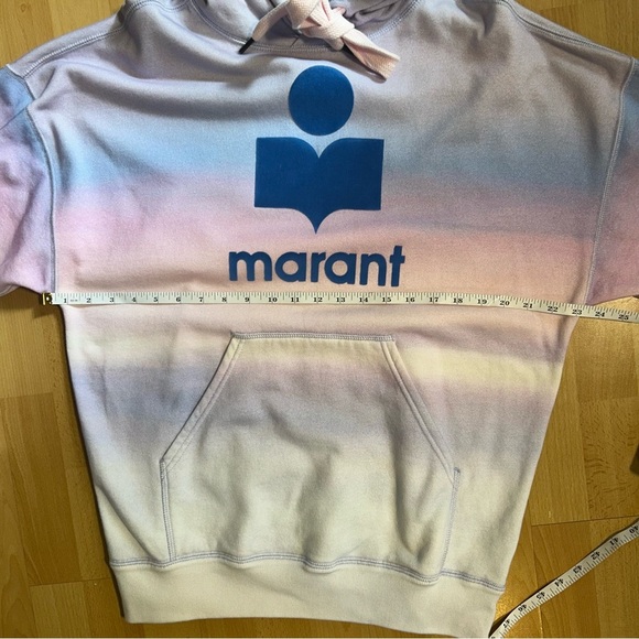 Isabel Marant Étoile Mansel Gradient Hoodie Size 8 Streetwear Designer Casual - Picture 15 of 16